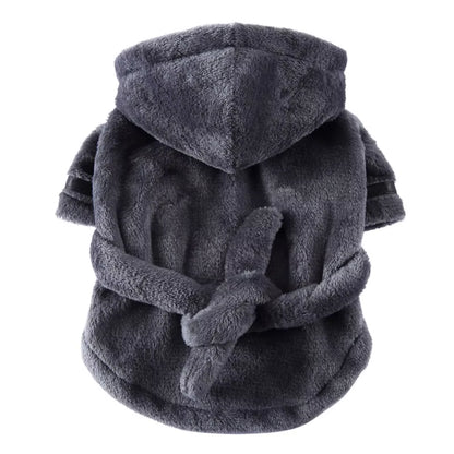 PawDry Hooded Bathrobe – Ultra-Absorbent Towel Pajama for Clean, Comfy Dogs